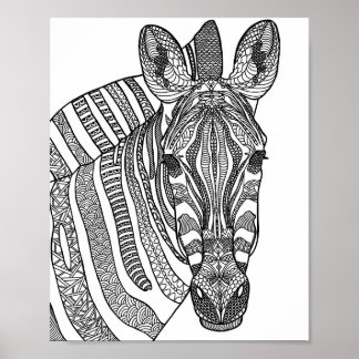 Zebra Wall Art, Wall Art, Zebra Poster
