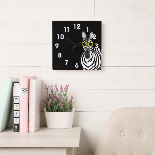 Zebra Wandklok (Leeskamer)