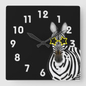Zebra Wandklok (Voorkant)