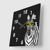 Zebra Wandklok (Hoek)
