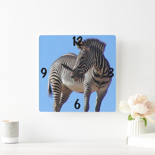Zebra wandklok (Huis)