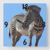 Zebra wandklok (Voorkant)