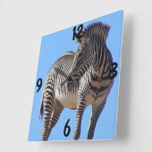 Zebra wandklok (Hoek)