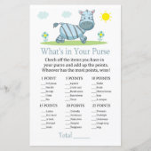 Zebra Wat zit er in je handtas? (Voorkant)