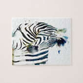 Zebra Waterverf Legpuzzel (Horizontaal)