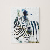 Zebra Waterverf Legpuzzel (Verticaal)