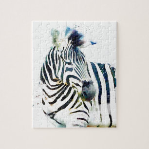 Zebra Waterverf Legpuzzel