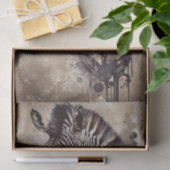 Zebra Waterverf Tissuepapier (Geschenk)