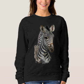 Zebra-waterverf Trui