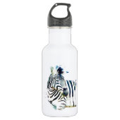 Zebra Waterverf Waterfles (Voorkant)