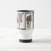 Zebra Waterverf Wildlife Art Mok (Center)