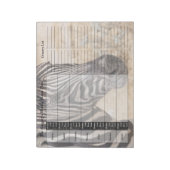 Zebra Wekelijkse aangepaste maaltijdplanner Notitieblok (Linkerzijde)