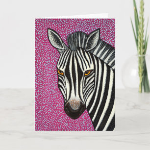 Zebra Wenskaart Kaart