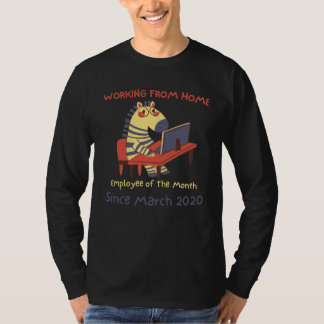 Zebra Werk Van Huis Werknemer Van De Maand Sinds M T-shirt