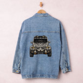 Zebra White Adventure SUV — BV-JZW Vooraanzicht Denim Jacket (Hangar)