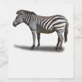 ZEBRA WIJN ETIKET (Enkel label)