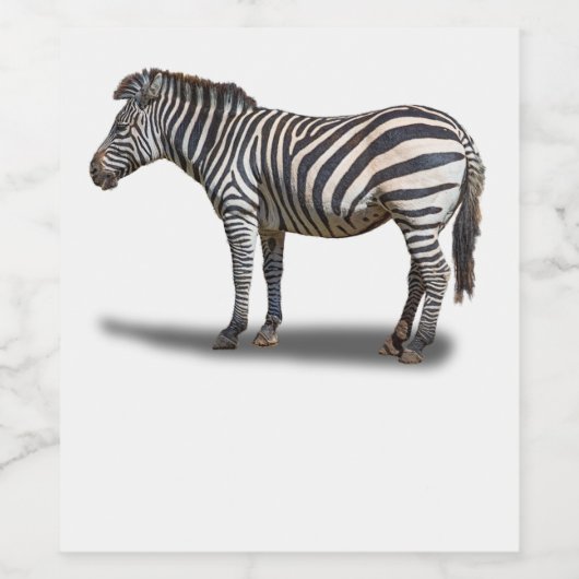 ZEBRA WIJN ETIKET (Enkel label)