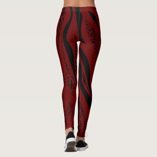 Zebra Wild Animal Pattern Leggings (Achterkant)