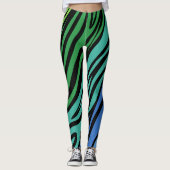 Zebra Wild Animal Pattern Leggings (Voorkant)
