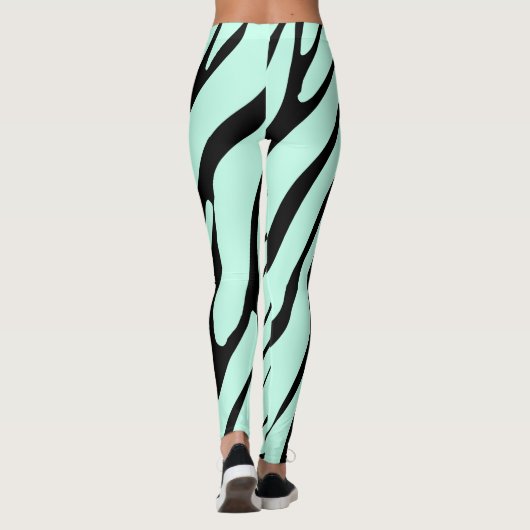 Zebra Wild Animal Pattern Leggings (Achterkant)