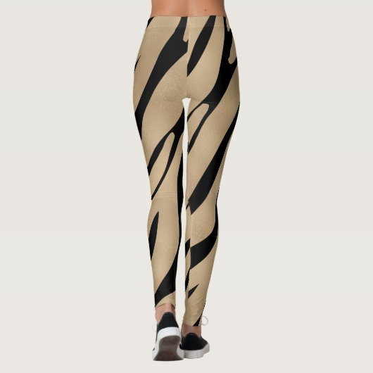 Zebra Wild Animal Pattern Leggings (Achterkant)