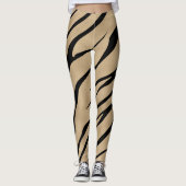Zebra Wild Animal Pattern Leggings (Voorkant)