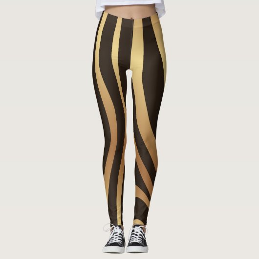 Zebra Wild Animal Pattern Leggings (Voorkant)