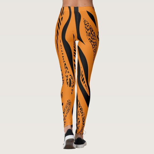 Zebra Wild Animal Pattern Leggings (Achterkant)