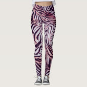 Zebra Wild Animal Pattern Leggings (Voorkant)