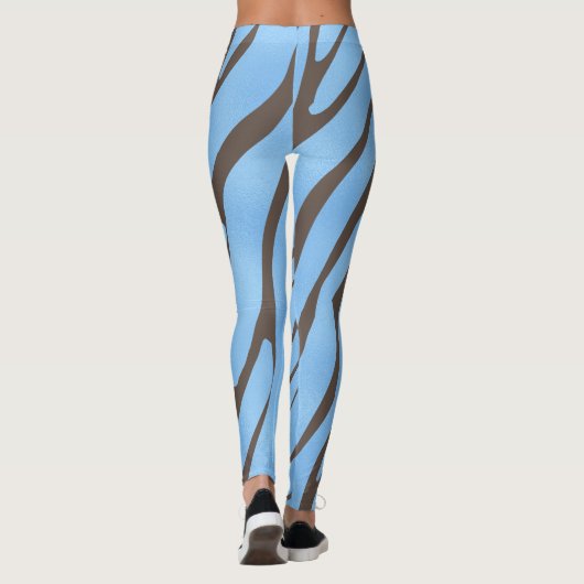 Zebra Wild Animal Pattern Leggings (Achterkant)