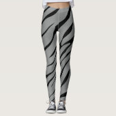 Zebra Wild Animal Pattern Leggings (Voorkant)