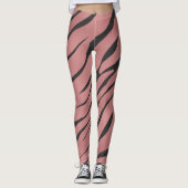 Zebra wild dier patroon leggings (Voorkant)