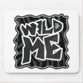 Zebra Wild me Black en Grey Muismat (Voorkant)