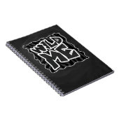Zebra Wild me Black en Grey Notitieboek (Rechterzijde)