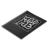 Zebra Wild me Black en Grey Notitieboek (Linkerzijde)