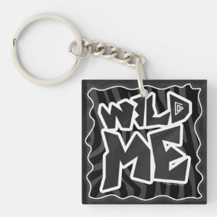 Zebra Wild me Black en Grey Sleutelhanger