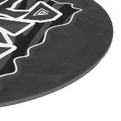 Zebra Wild me Black en Grey Snijplank (Hoek)