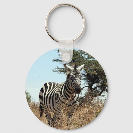 zebra wild sleutelhanger (Voorkant)