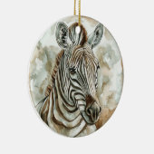Zebra Wild Tame en tijdloos Collectie Keramisch Ornament (Rechts)