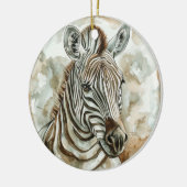 Zebra Wild Tame en tijdloos Collectie Keramisch Ornament (Links)