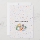  zebra Wilde dieren l Safari 1e verjaardag Kaart (Achterkant)