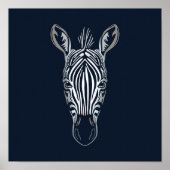 Zebra Wildlife Print | Dierlijke Zebra (Voorkant)