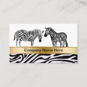 Zebra Wildlife Visitekaartjes (Voorkant)