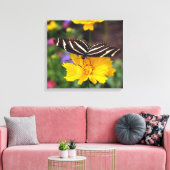 Zebra Wings Canvas Afdruk (Insitu (Woonkamer))