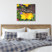 Zebra Wings Canvas Afdruk (Insitu (Slaapkamer))