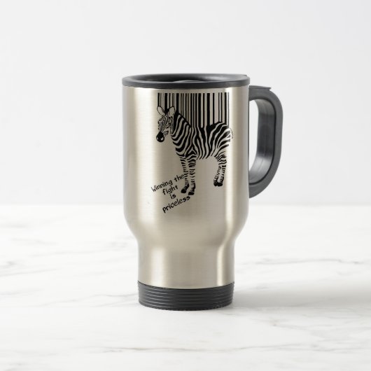 Zebra wint vechtsport reisbeker (Voorkant rechts)