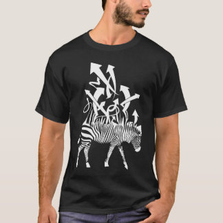 Zebra-wit-voor-donkerder-shirten T-shirt