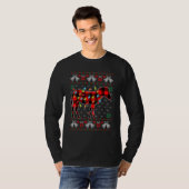 Zebra   Xmas Lights Ugly Christmas Sweater T-shirt (Voorkant volledig)