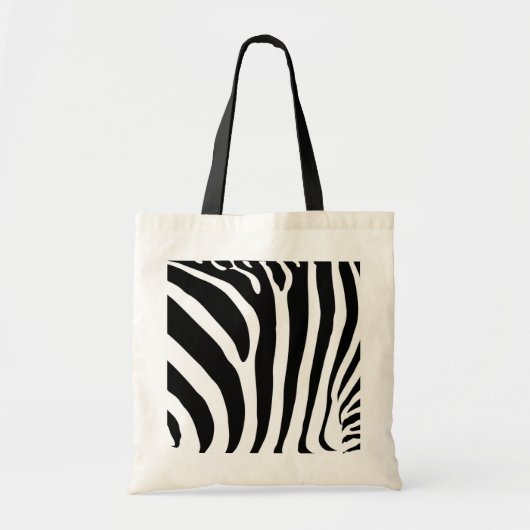 Zebra zak tote bag (Voorkant)