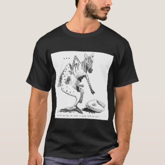 Zebra Zalm Cartoon T-shirt